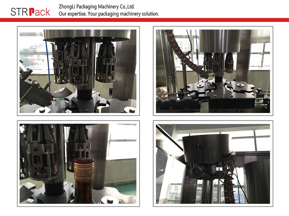 Automatic 4 Head Aluminum Cap Crimping Machine Automatic 4 Head Aluminum Cap Crimping Machine